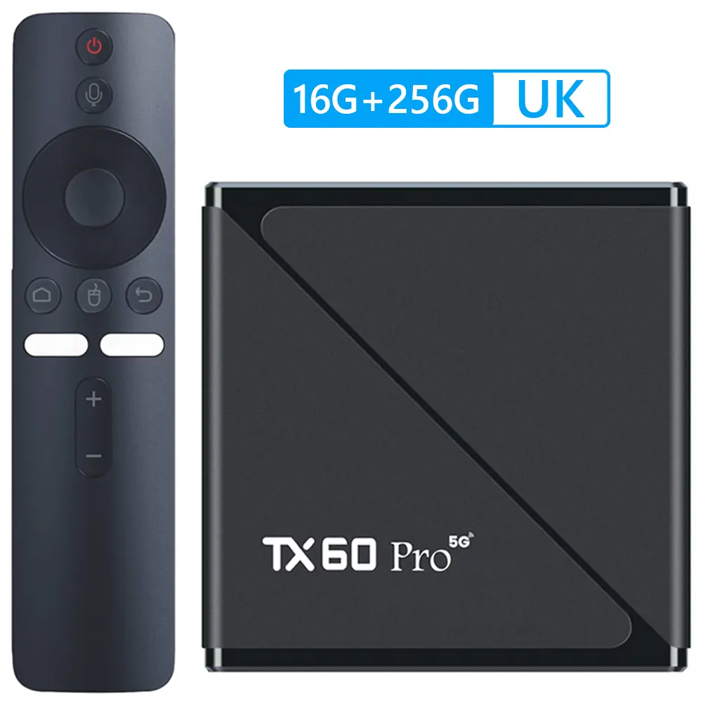 TV Box Android 16 16GB 256GB Media Player 14K 2.4G/5G Dual WiFi Set Top Box with Remote Android Box