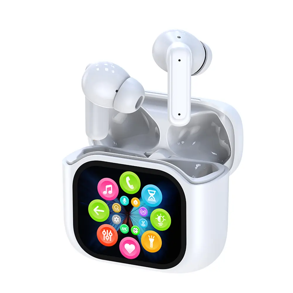TWS Wireless Earbuds Bluetooth-Compatible 5.4 Headphones ANC ENC Noise Cancelling Bass Stereo Ear Buds With Mic for Android iOS