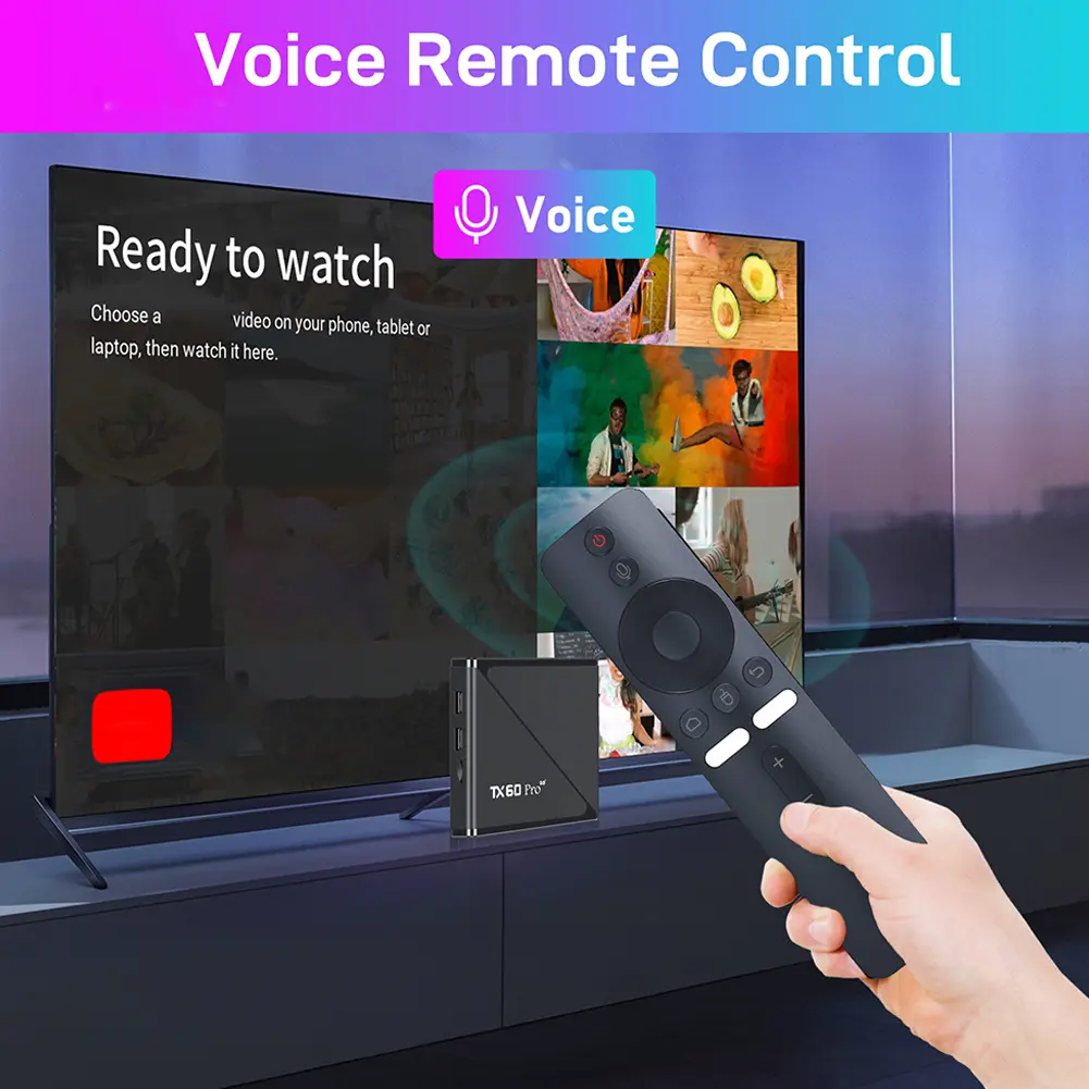 TV Box Android 16 16GB 256GB Media Player 14K 2.4G/5G Dual WiFi Set Top Box with Remote Android Box