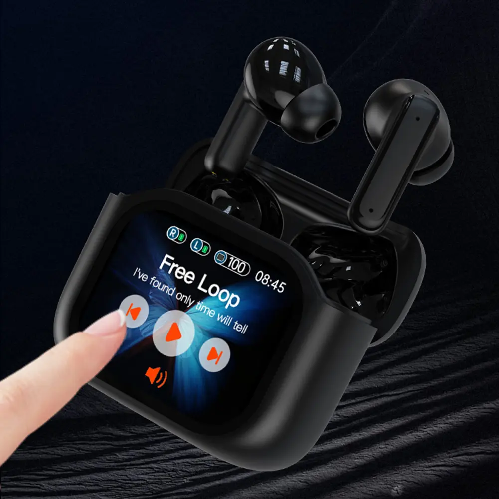 TWS Wireless Earbuds Bluetooth-Compatible 5.4 Headphones ANC ENC Noise Cancelling Bass Stereo Ear Buds With Mic for Android iOS