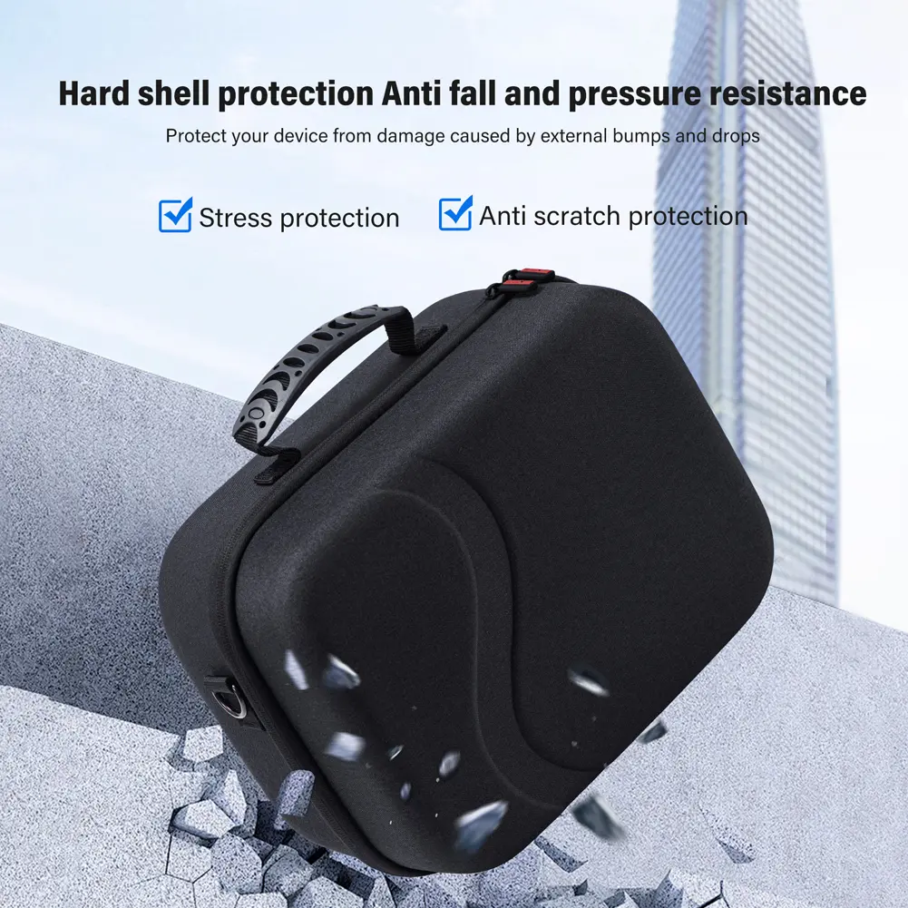 Hard Carrying Case Waterproof Gaming Headset Storage Bag Shockproof Travel Shoulder Bag for Meta Quest 3 Headset Controllers