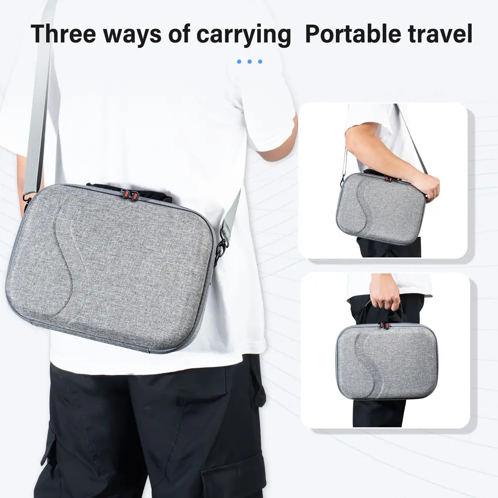 Hard Carrying Case Waterproof Gaming Headset Storage Bag Shockproof Travel Shoulder Bag for Meta Quest 3 Headset Controllers