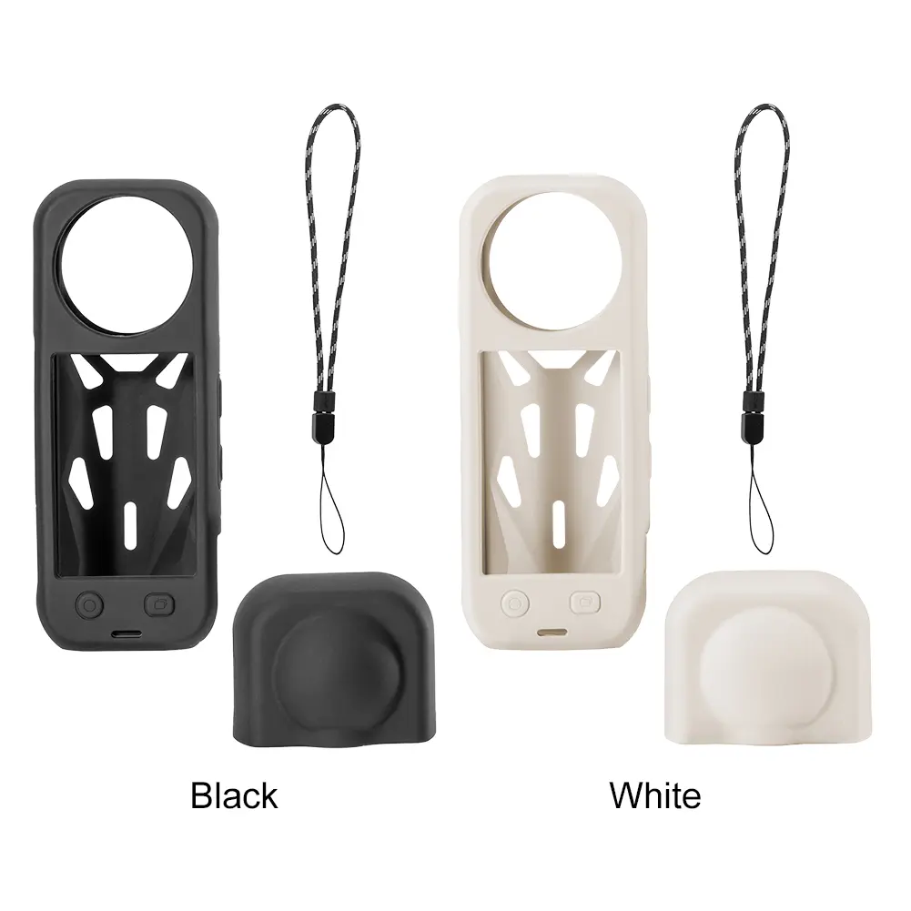 For Insta360 X5 Soft Silicone Case Heat Dissipation Silicone Protective Cover Panoramic Camera Lens Cover Lens Cap Accessorie