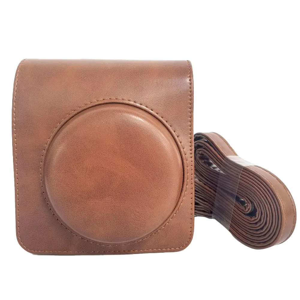 For Fujifilm Instax Mini 99 Protective Camera Case Bag PU Leather Camera Bag with Adjustable Strap Protective Case
