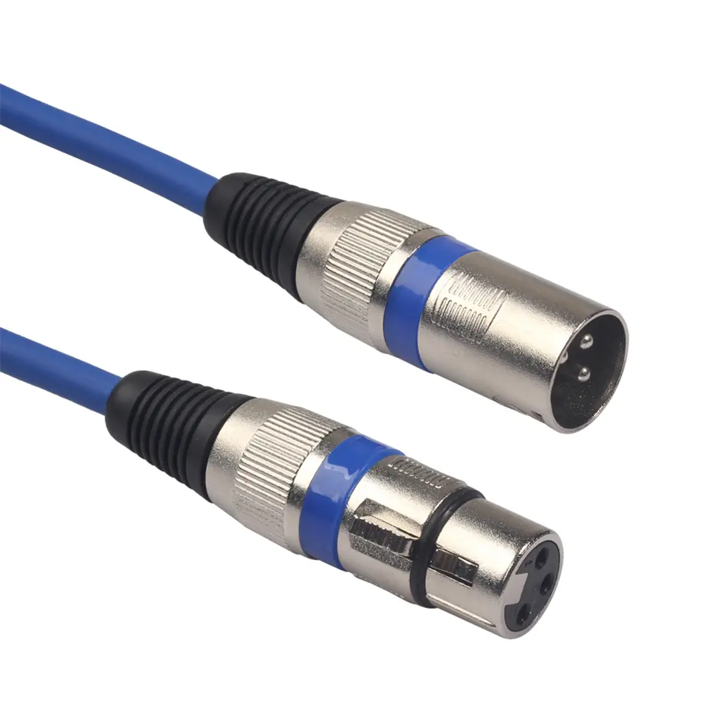 5pcs Good Transmission Effect Anti-jamming Ability Audio Zinc Alloy 3Pin XLR Male to XLR Female Balanced Cable Splitter Wire