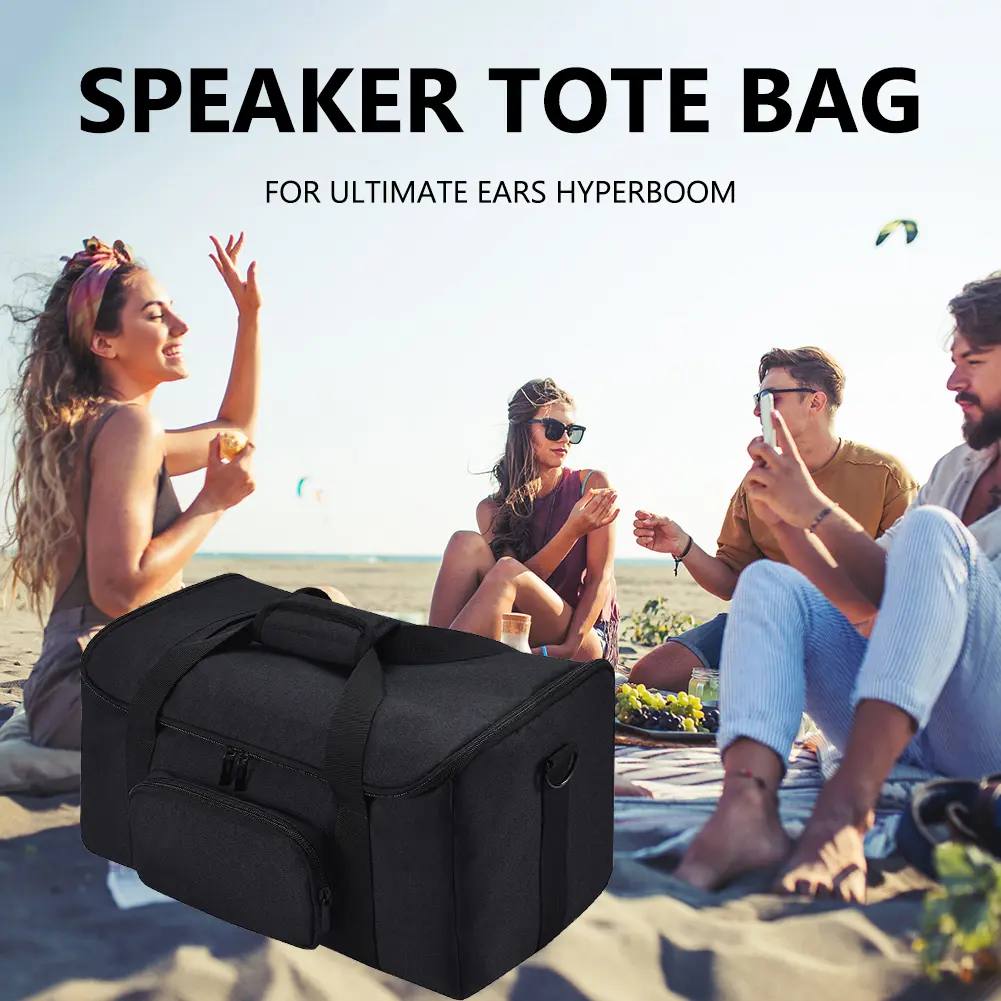Professional Speaker Carrying Box Heavy-Duty Bluetooth-compatible Speaker Case with Protective Pads for  Ears Hyperboom