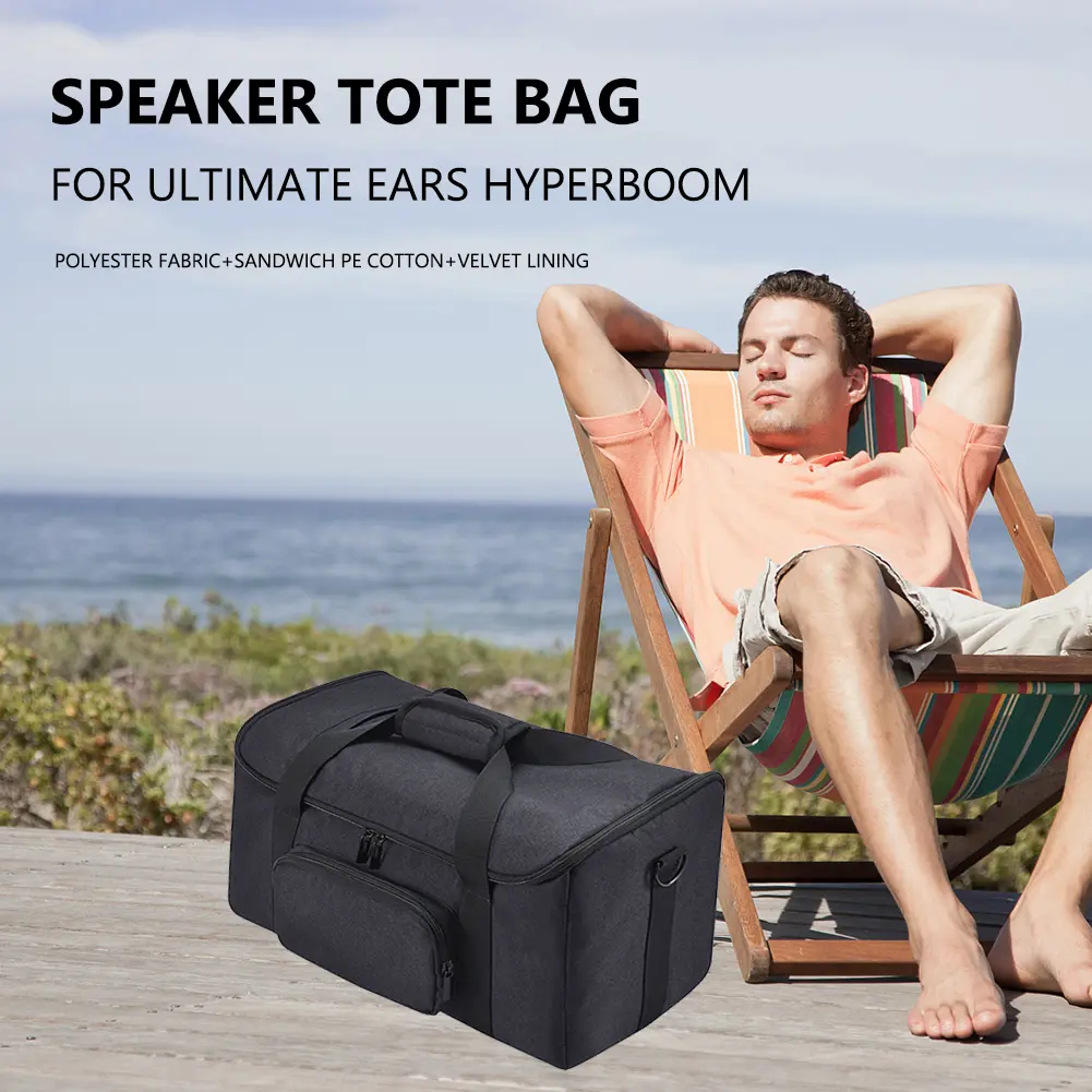 Professional Speaker Carrying Box Heavy-Duty Bluetooth-compatible Speaker Case with Protective Pads for  Ears Hyperboom