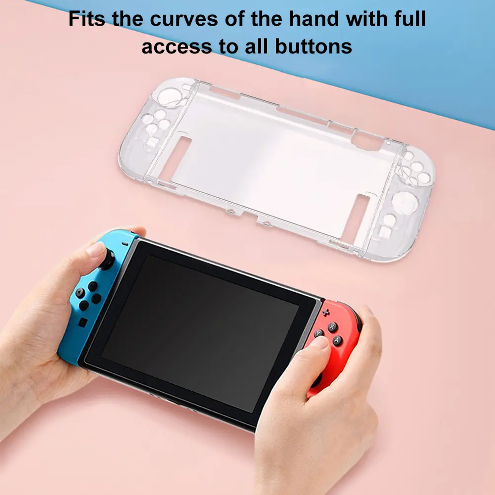 PC Protective Case Anti-Scratch Hard Shell Case High Transparency Clear Protector Cover for Switch 2 Game Console