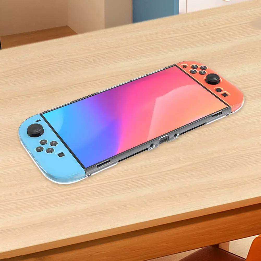 PC Protective Case Anti-Scratch Hard Shell Case High Transparency Clear Protector Cover for Switch 2 Game Console