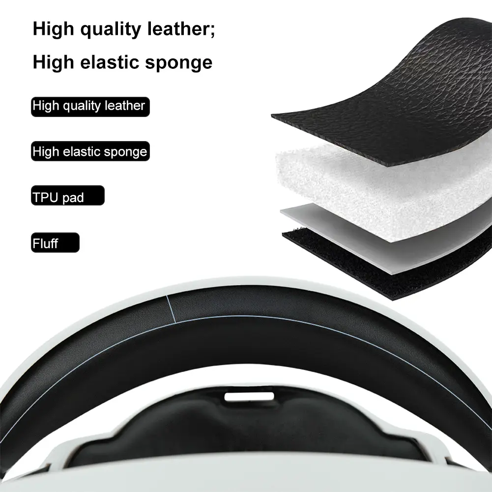 Adjustable Headband Reduce Pressure VR Lightweight Replacement Head Strap Balance Gravity for Meta Quest 3 VR Accessories