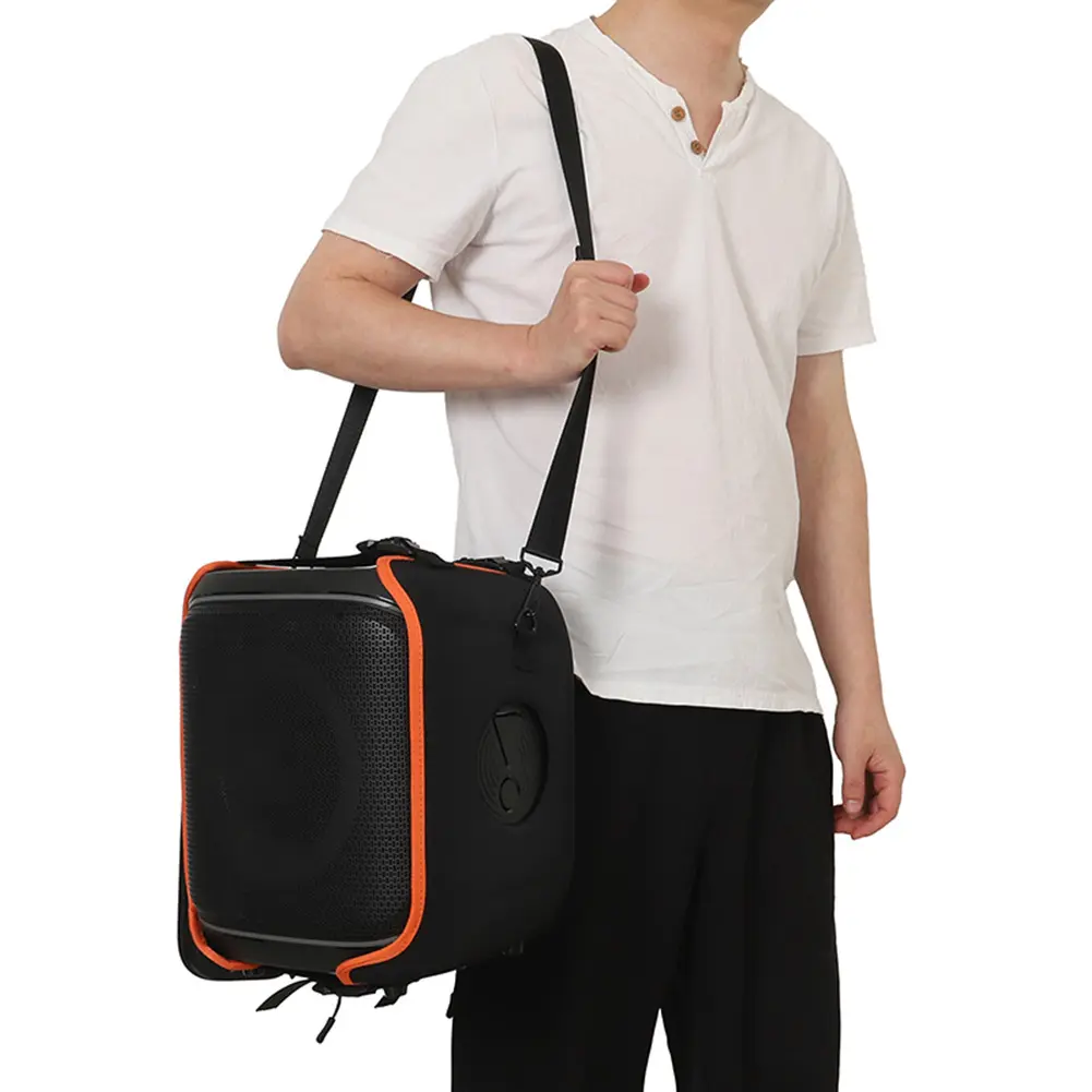 Universal Audio Storage Bag Large Capacity Portable Protective Case with Mic Pocket Padded Storage Bags for JBL Partybox Encore2