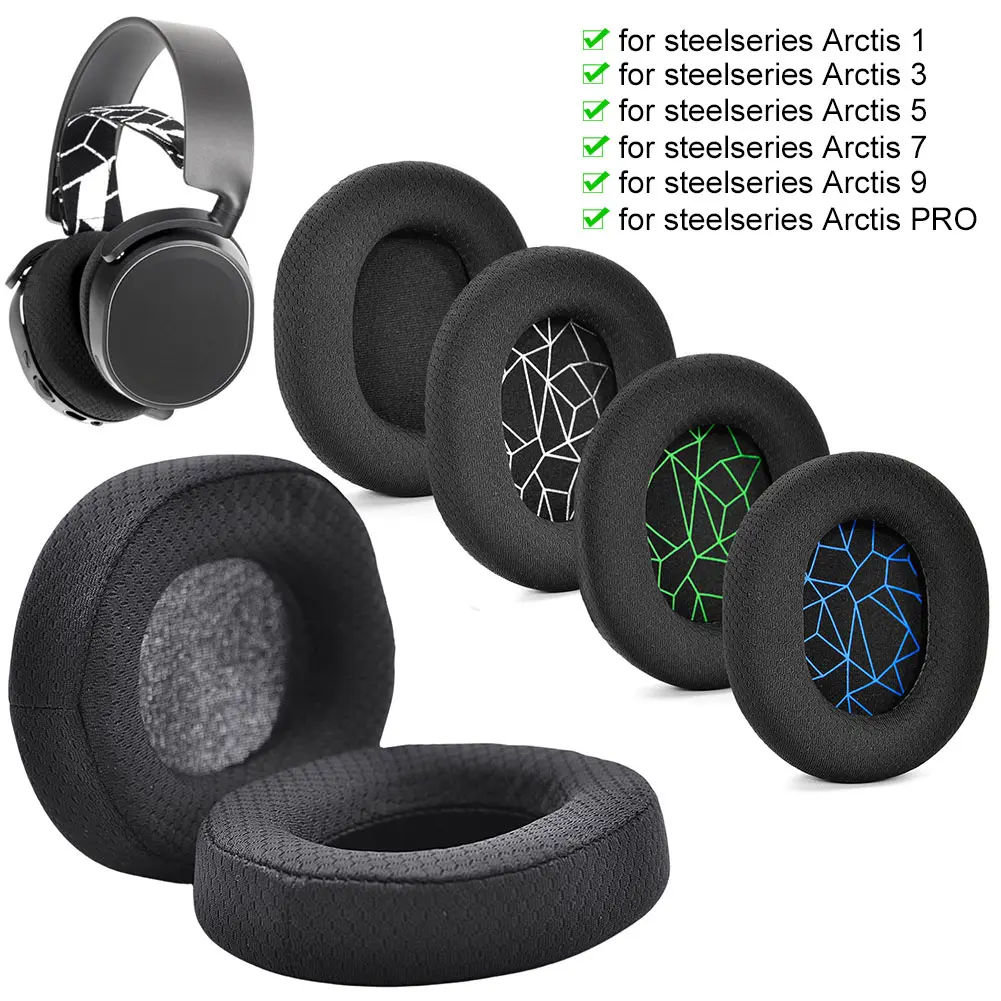 Ear Pads Cushions Memory Sponge Earpads Earmuffs Ear Cushion Protective Cover for SteelSeries Arctis 1 3 5 7 9 PRO Headset