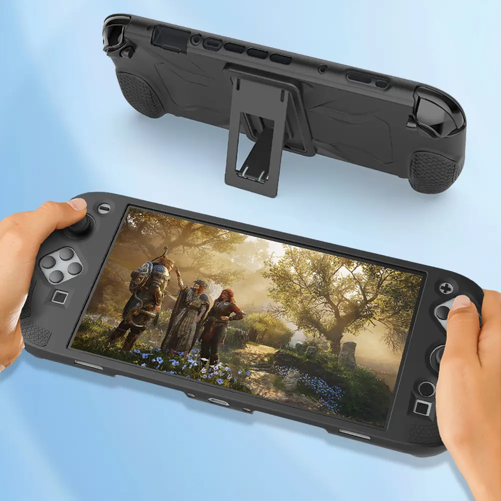 Silicone Case with Stand for Switch 2 Protective Skin Cover Full Protective Shell for Nintendo for Switch 2 Game Accessories