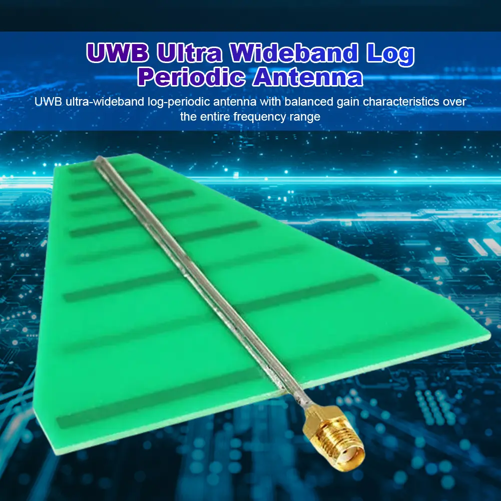 UWB Ultra Wideband Log Periodic Antenna 15W Log-Periodic Directional UWB Antenna 5-6dB Versatile Applications