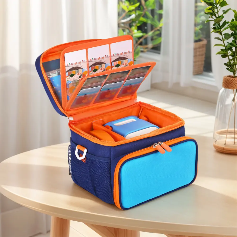 Carrying Case for Yoto Player (3rd Generation) Organizer Bag Card Holder Hold Up To 30 Cards Protective Case with Shoulder Strap