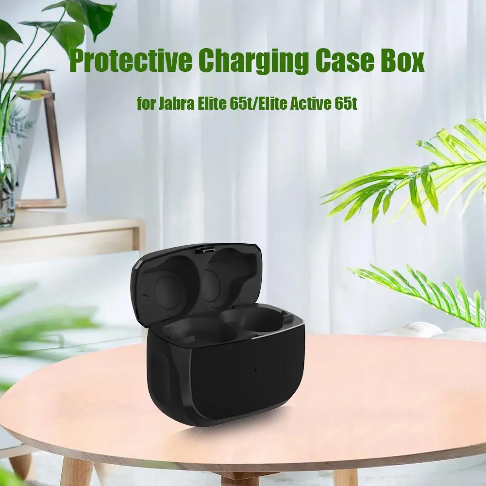Wireless Earphones Charging Box Bluetooth-compatible Earbuds Power Case Headsets Microphone Headphones Box for Jabra Elite 65t