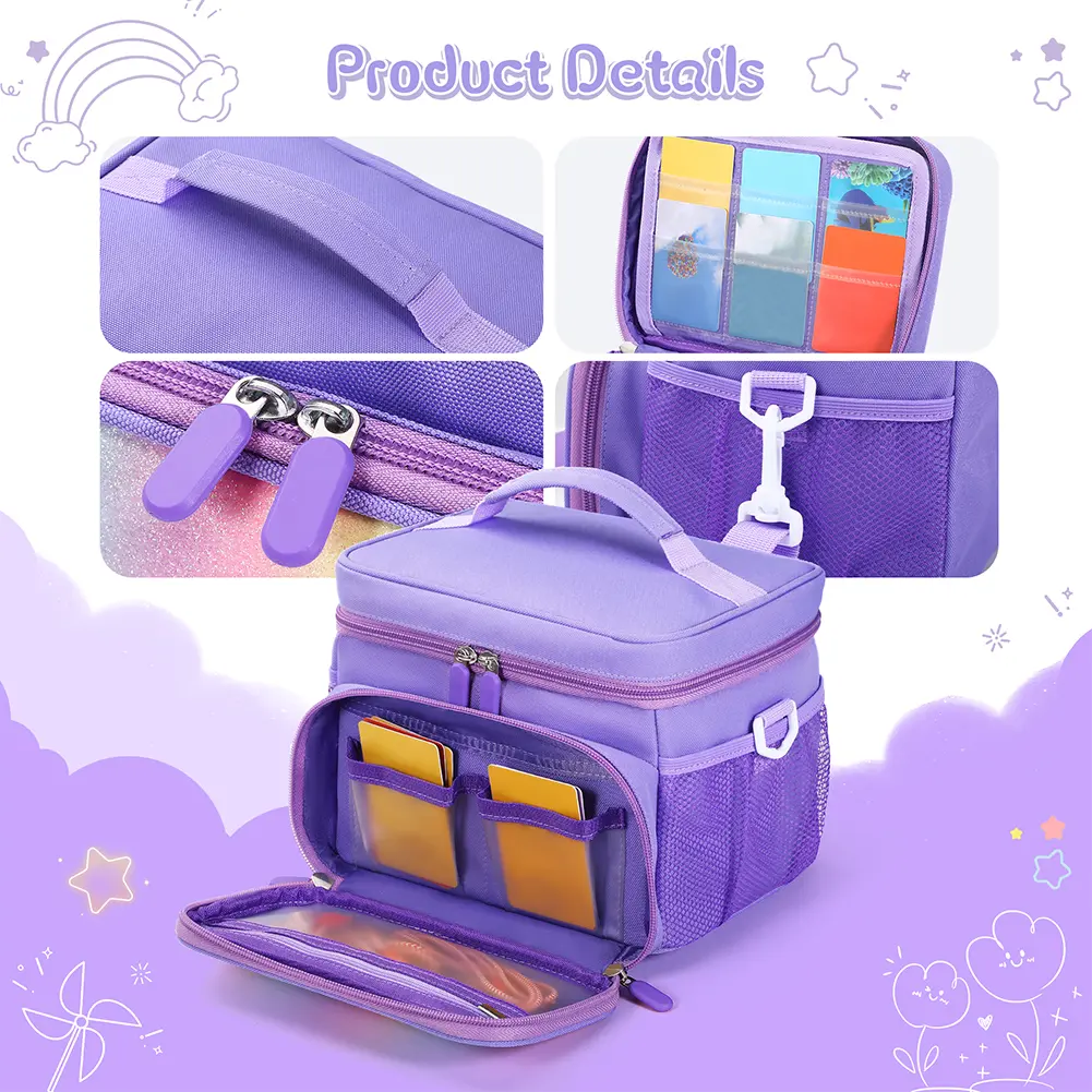 Carrying Case for Yoto Player (3rd Generation) Organizer Bag Card Holder Hold Up To 30 Cards Protective Case with Shoulder Strap