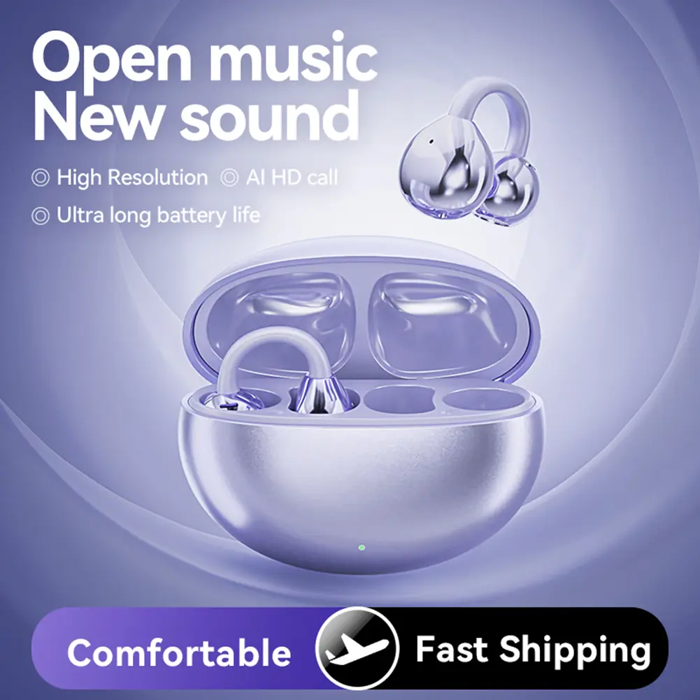 Smart AI Translator Earbuds Bluetooth-Compatible 5.4 144 Languages Real-time Two-Way Earbuds Long Battery Life Translator Device