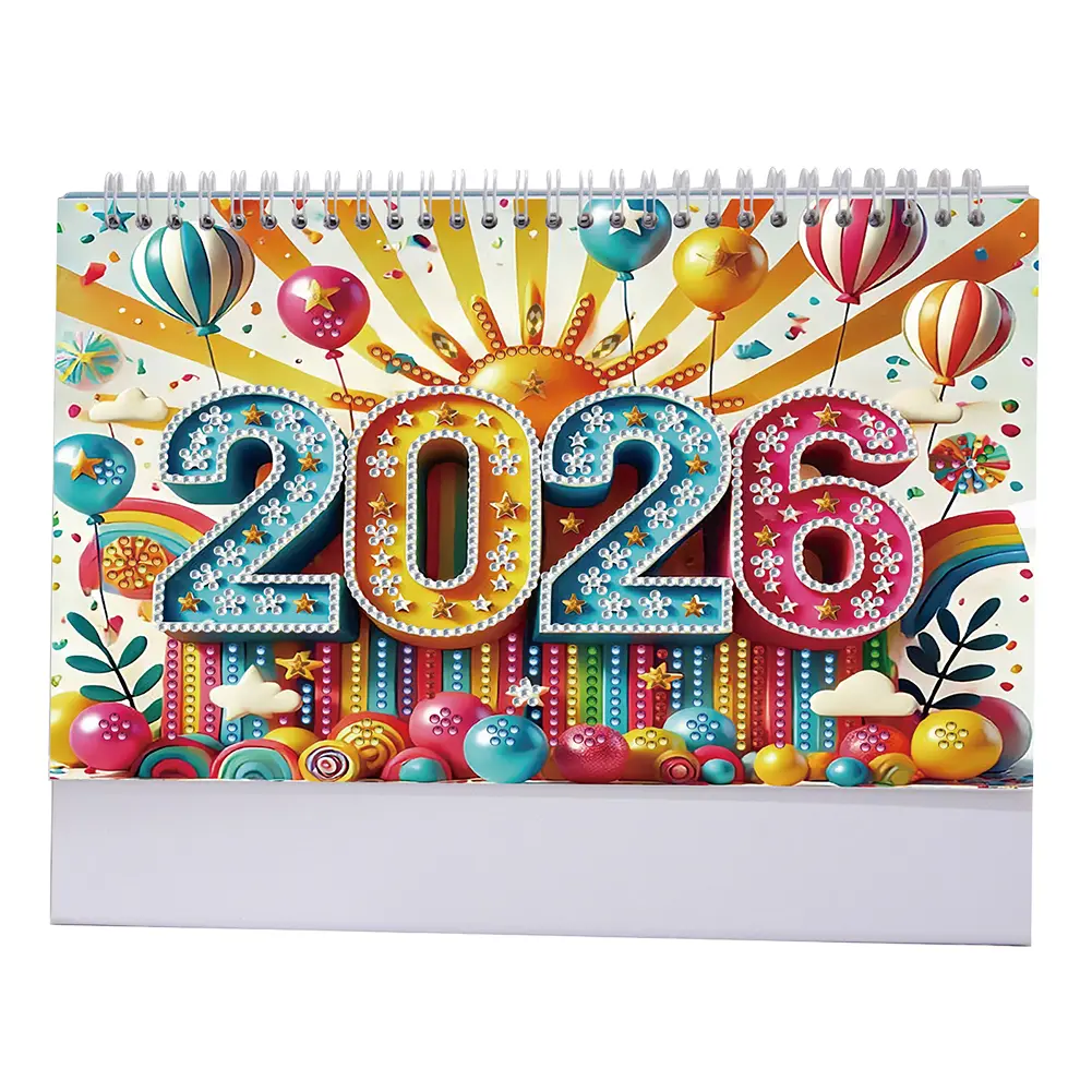 Diamond Painting Calendar Diamond Painting Monthly Calendar Kit DIY Calendar Desktop Ornament for Home Office Planning