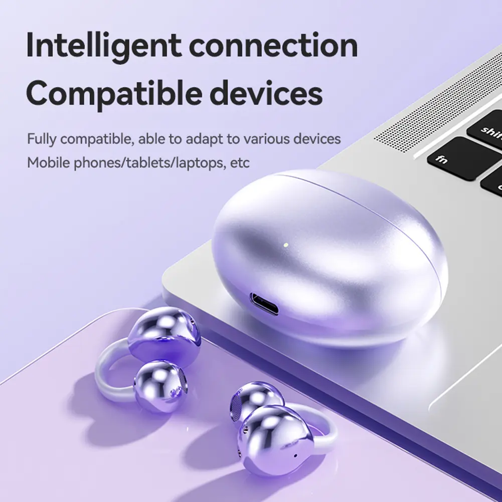 Smart AI Translator Earbuds Bluetooth-Compatible 5.4 144 Languages Real-time Two-Way Earbuds Long Battery Life Translator Device