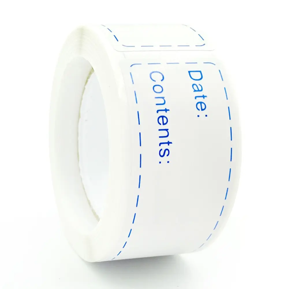 250Pcs Dissolvable Food Labels No Adhesive Residue Kitchen Storage Label Paper Food Date Label Stickers for Home Kitchen