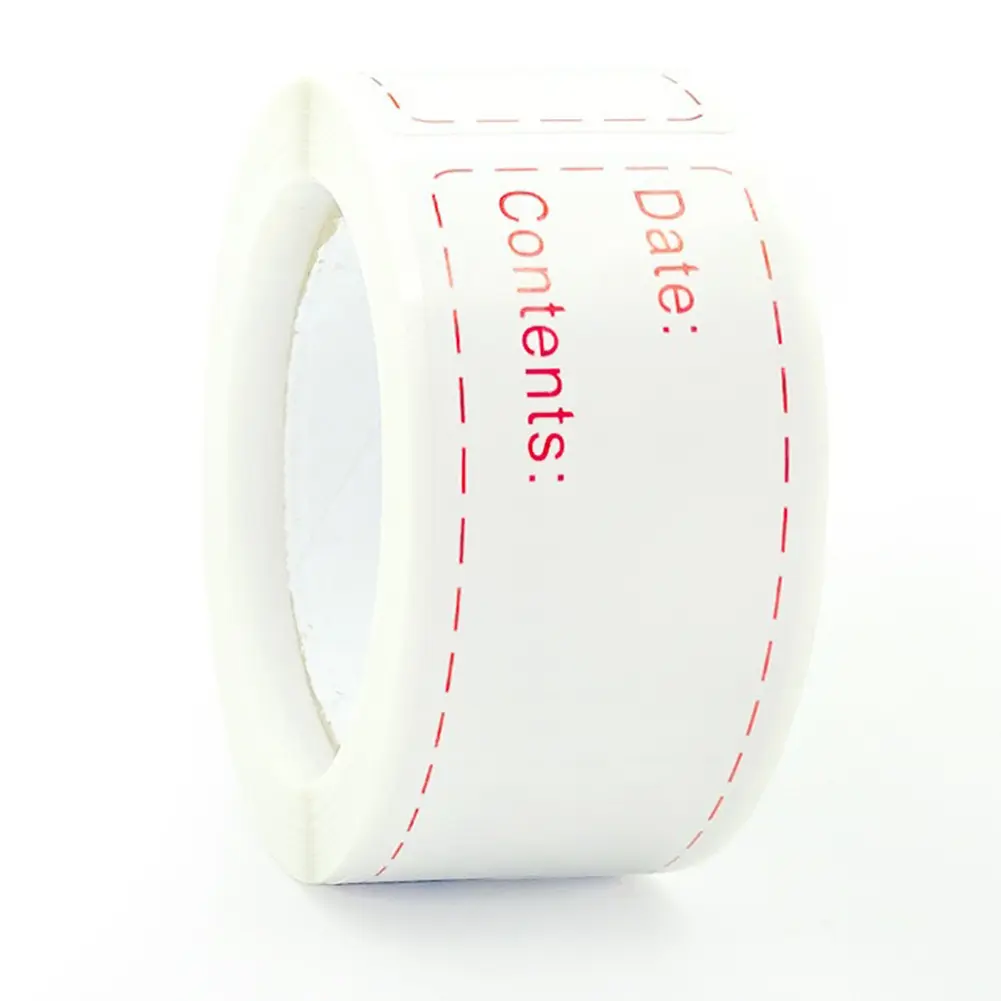 250Pcs Dissolvable Food Labels No Adhesive Residue Kitchen Storage Label Paper Food Date Label Stickers for Home Kitchen