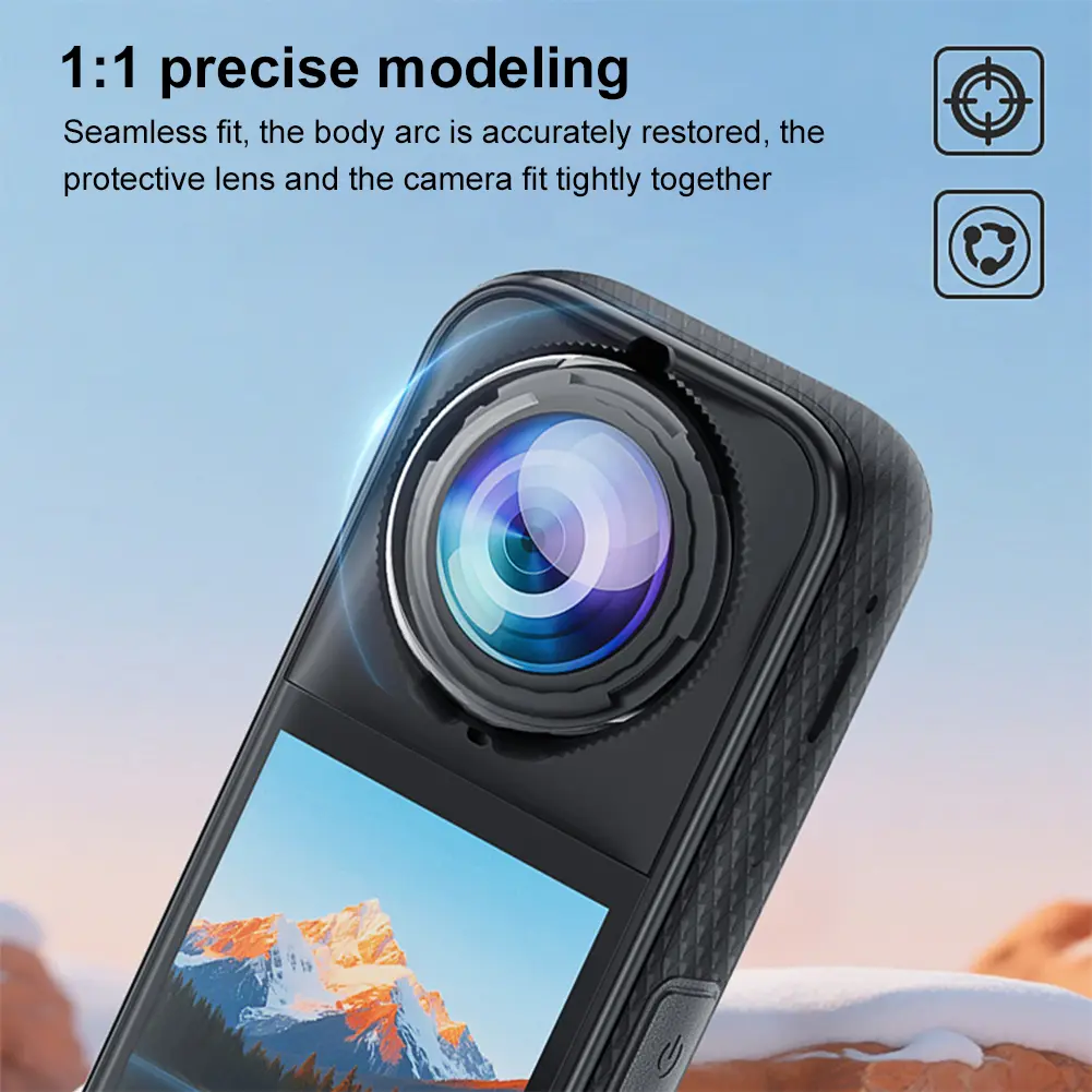 Lens Guards Anti-Scratch Rotating Lens Protector Cap Lightweight Optical Glass Lens Cover for Insta 360 X5 Camera Accessories