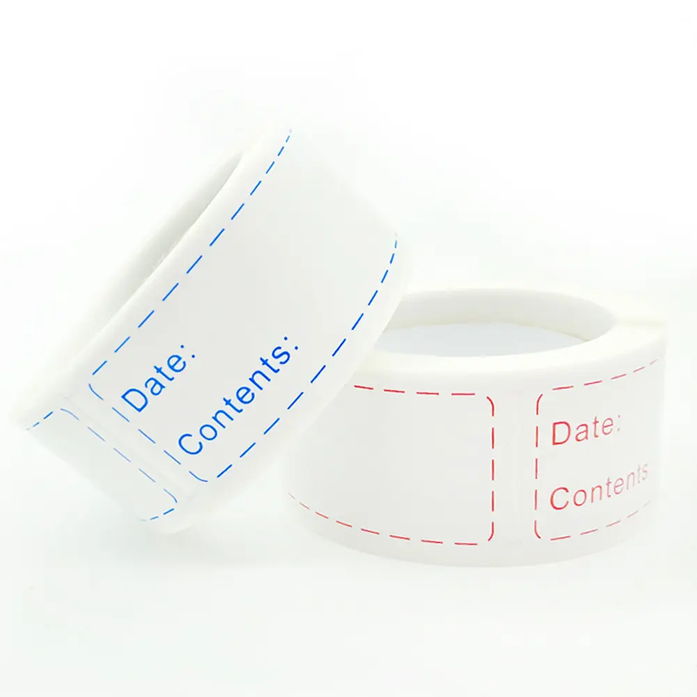 250Pcs Dissolvable Food Labels No Adhesive Residue Kitchen Storage Label Paper Food Date Label Stickers for Home Kitchen