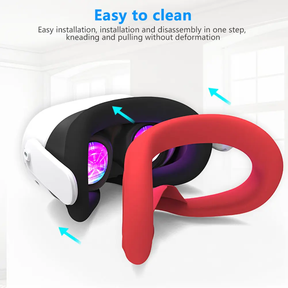 7Pcs VR Accessories Protective Cover Shockproof for Meta Quest 3S VR Accessories Controller Grips Cover VR Shell Cover Eye Cover