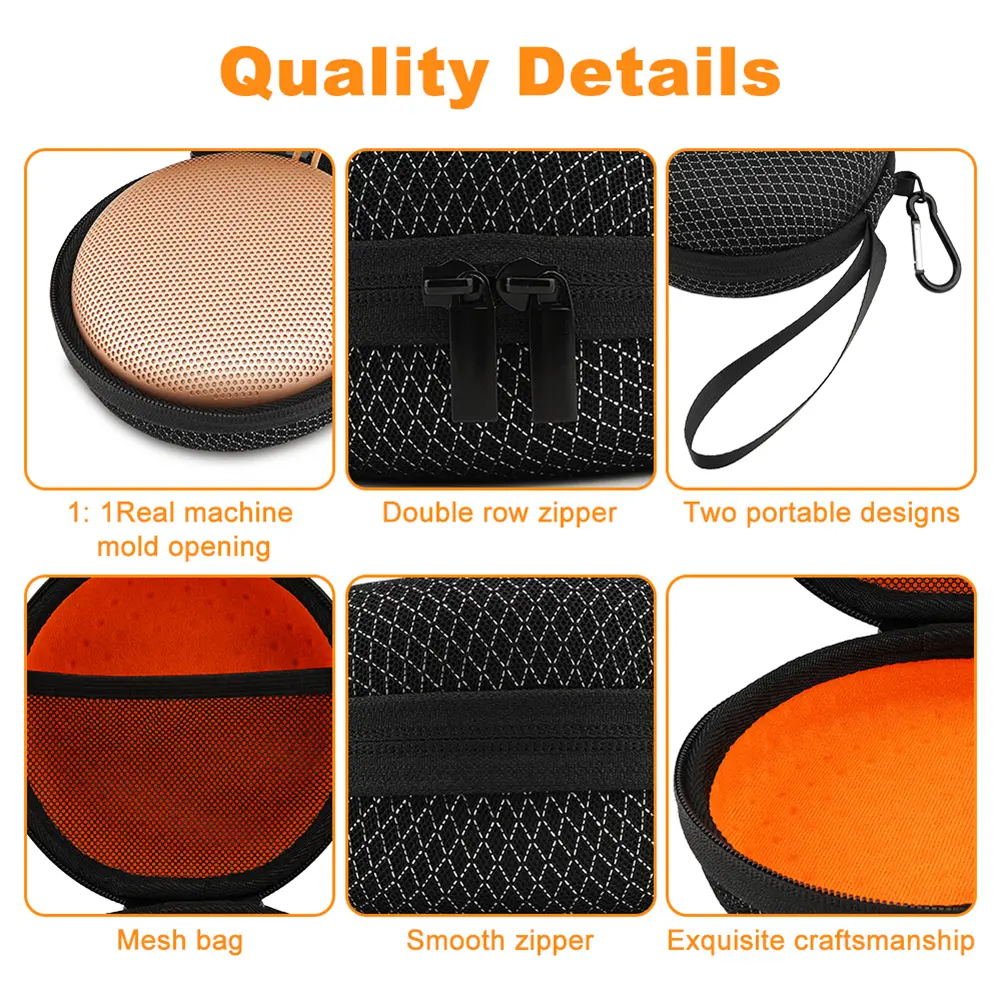 For Beosound 1/2nd Gen/3rd Gen Portable Audio Carrying Bag with Mesh Bag Outdoor Speaker Storage Case Outdoor Travel Carry Case