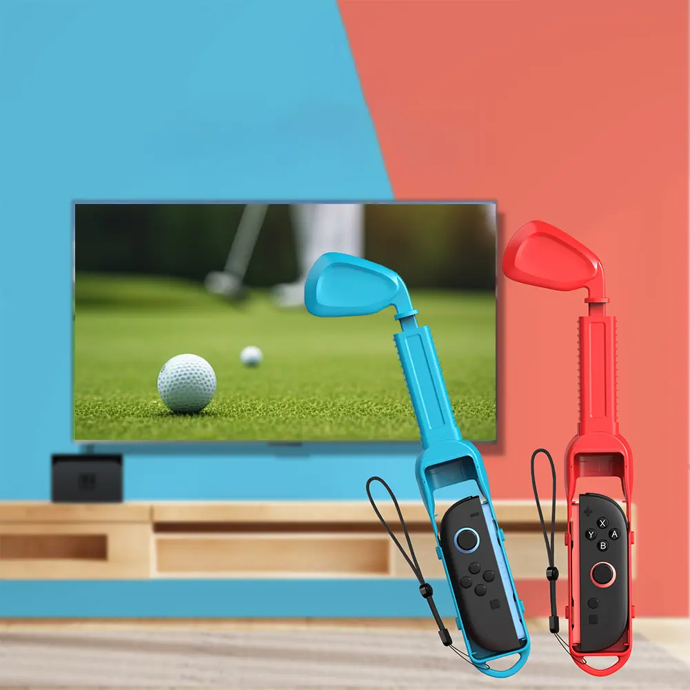For NS2 Sports Accessories Bundle with Golf Clubs 10 in 1 Game Sports Kit Family Sports Accessories Kit Gaming Supplies