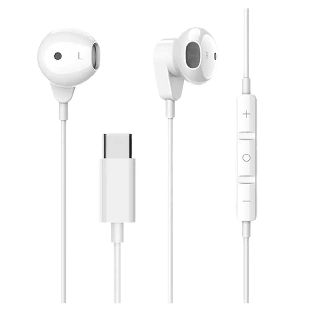 Type C Earbuds Noise Cancelling Type C Earphones In-Ear with Microphone Volume Control for iPhone 16/15 Pro Samsung Galaxy