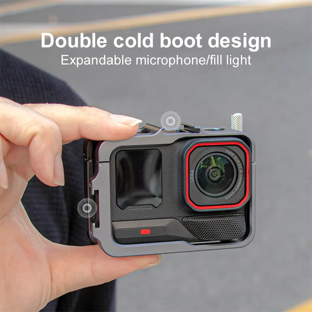 Aluminum Frame Cage Camera Frame Case Metal Cage Protective Frame for Insta360 Ace Pro 2 for Insta360 Ace/Insta360 Ace Pro