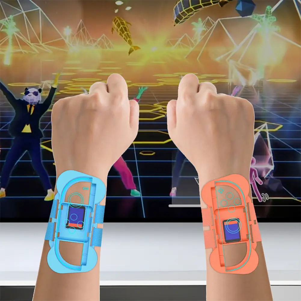 2PCS Adjustable Wrist Band for Nintendo for Switch 2 Joy-Con Accessories Wrist Dance Band Wrist Bands Dance Strap for Just Dance