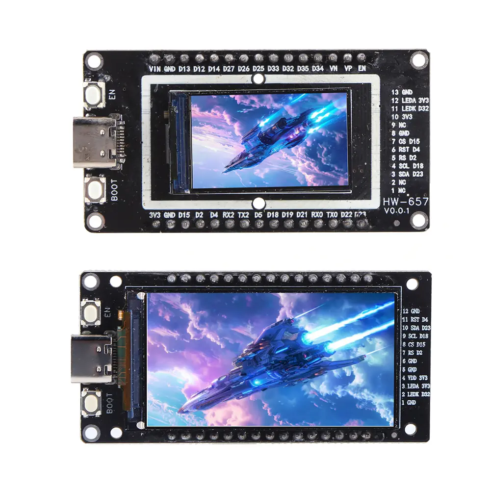 ESP32 ESP32--32 16MB Development Board 1.9 Inch 1.4 Inch TFT LCD Display WiFi BT Module Type-C