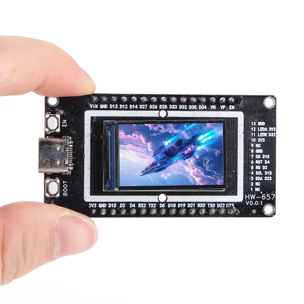 ESP32 ESP32--32 16MB Development Board 1.9 Inch 1.4 Inch TFT LCD Display WiFi BT Module Type-C