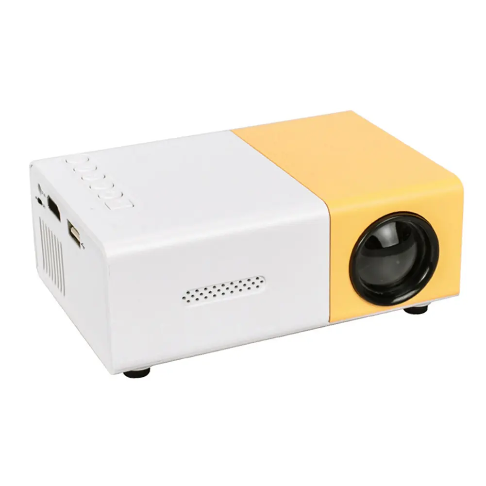 HD 1080P Mini LED Projector HDMI-compatible USB/AV/TF Slots LED Micro Projector W/ Remote Controller Portable Pocket Projector