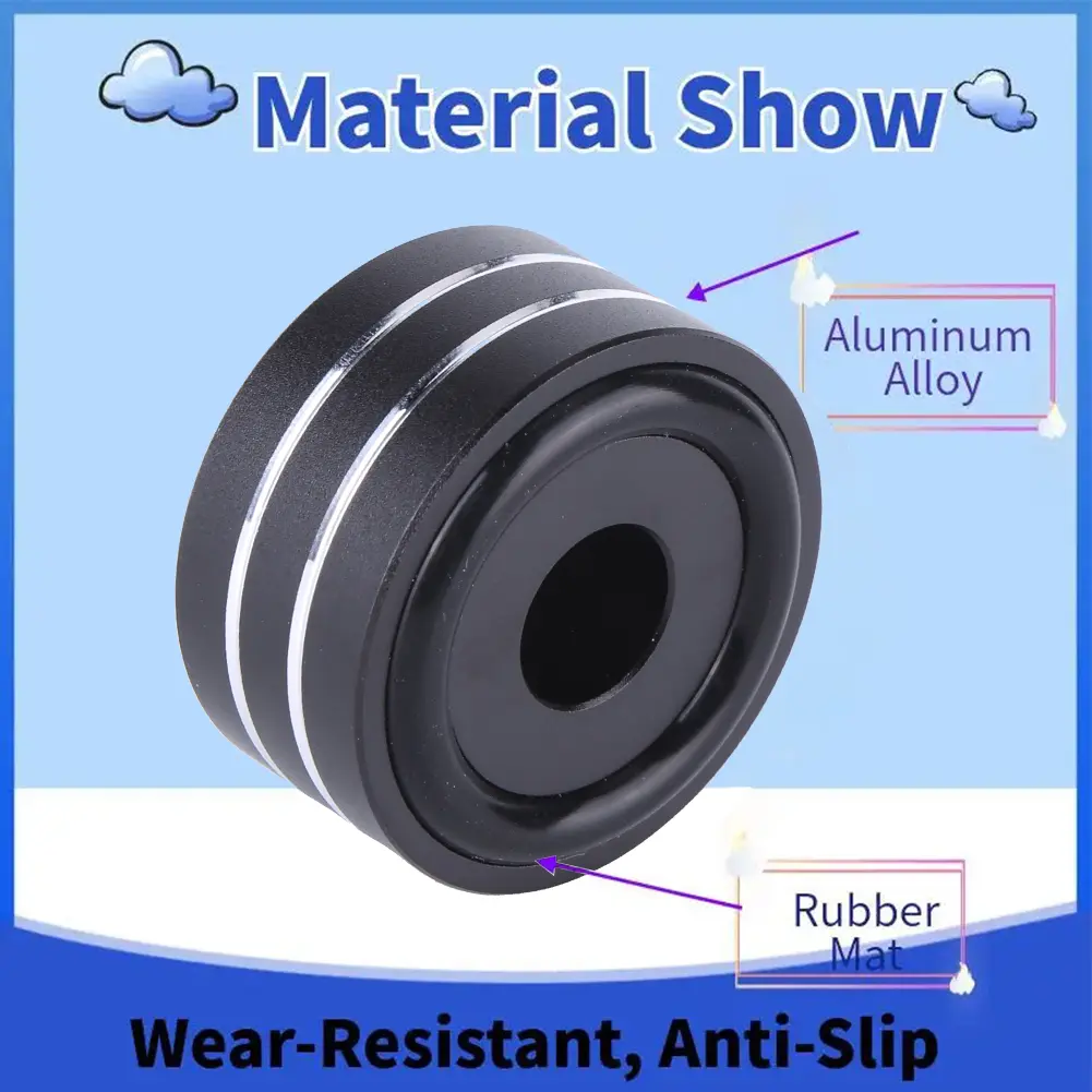 4PCS HIFI Speaker Spikes Stand Feet Pad Aluminum Alloy Shock Absorbing Foot Pad Non-Slip Shock Absorber Foot Pad for Speaker DAC