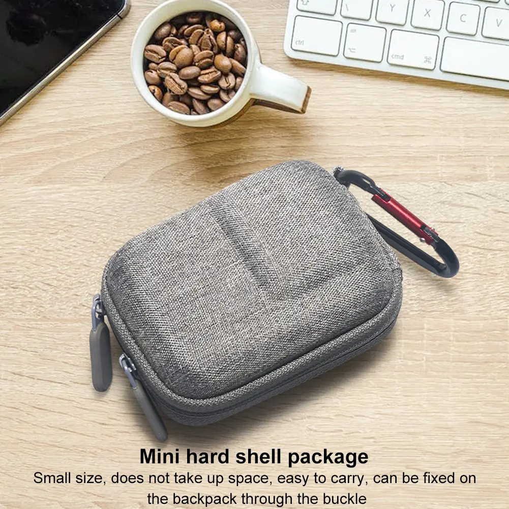 Portable Storage Bag for DJI OSMO Action 5 Pro/4/3 with Carabiner Storage Box Protective Box Mini Carry Case Accessory