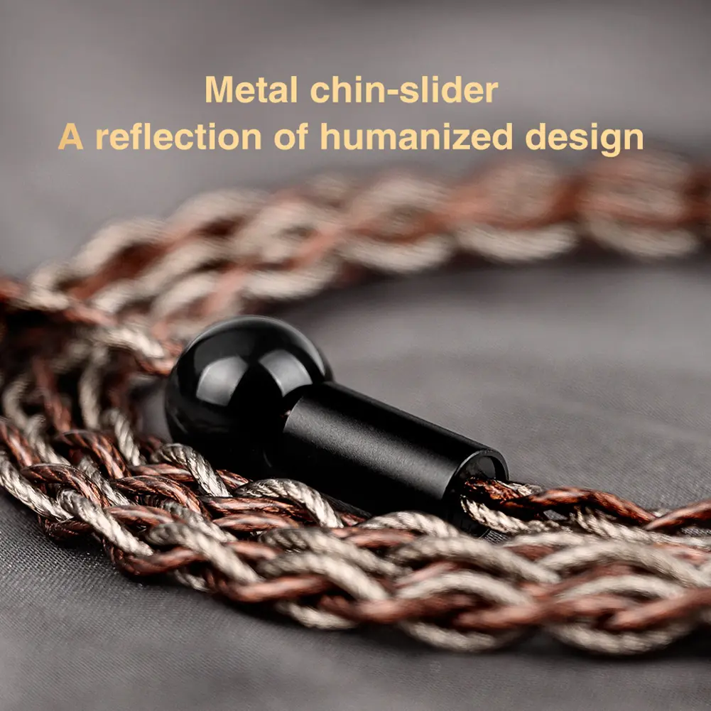 Red Chain Earphones Cable with Swappable Connector 2.5/3.5/4.4mm Silver-Plated Copper OFC Copper Replacement for TRN MT1 MAX TA4