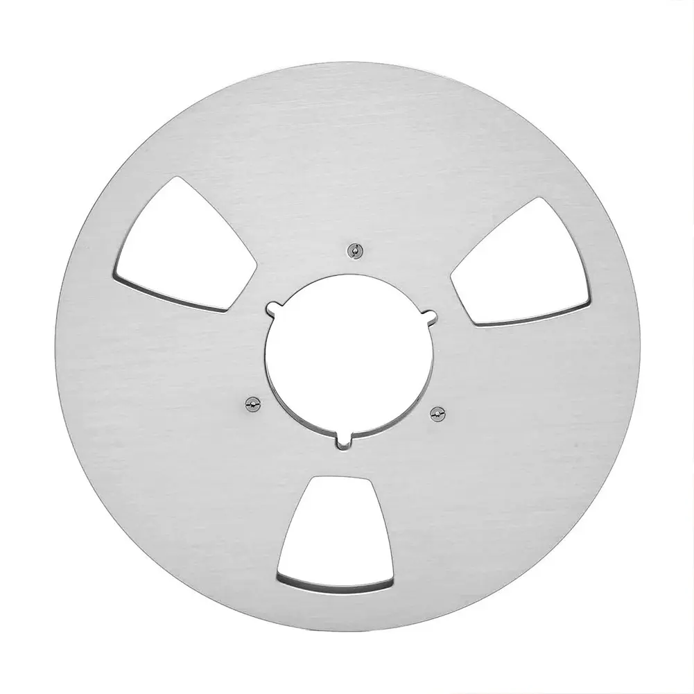 1/4 10.5 Inch Blank Tape Reel Aluminum Alloy Empty Tape Reel Recording Takeup Reel for Reel To Reel Tape Recorder