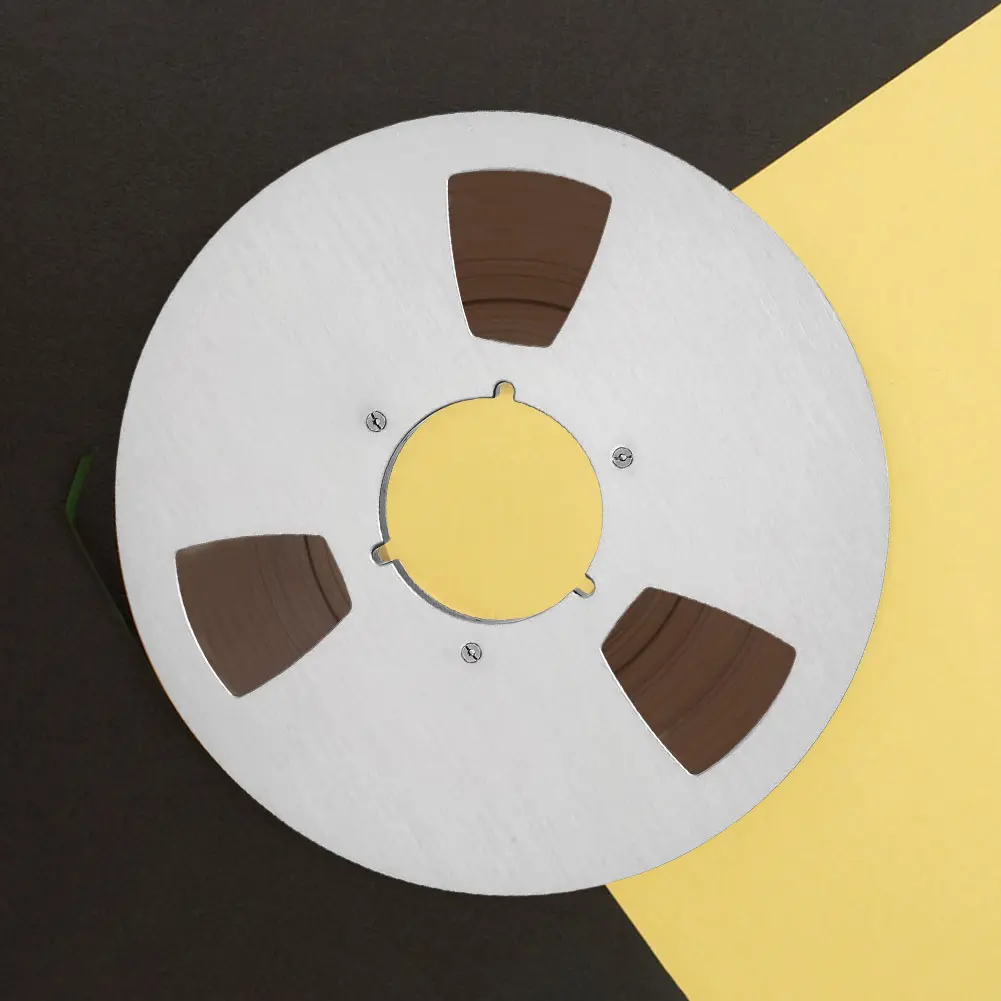 1/4 10.5 Inch Blank Tape Reel Aluminum Alloy Empty Tape Reel Recording Takeup Reel for Reel To Reel Tape Recorder