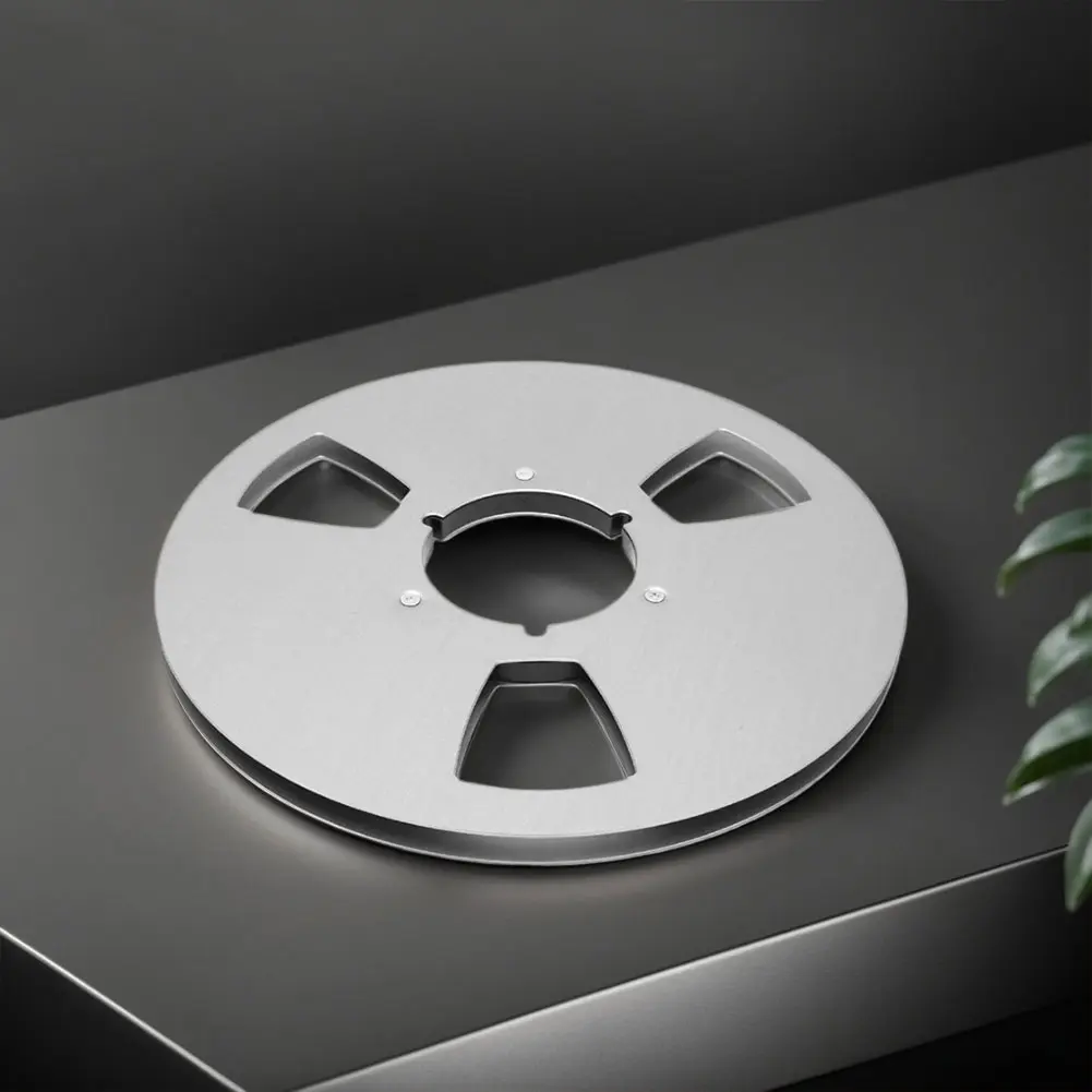 1/4 10.5 Inch Blank Tape Reel Aluminum Alloy Empty Tape Reel Recording Takeup Reel for Reel To Reel Tape Recorder