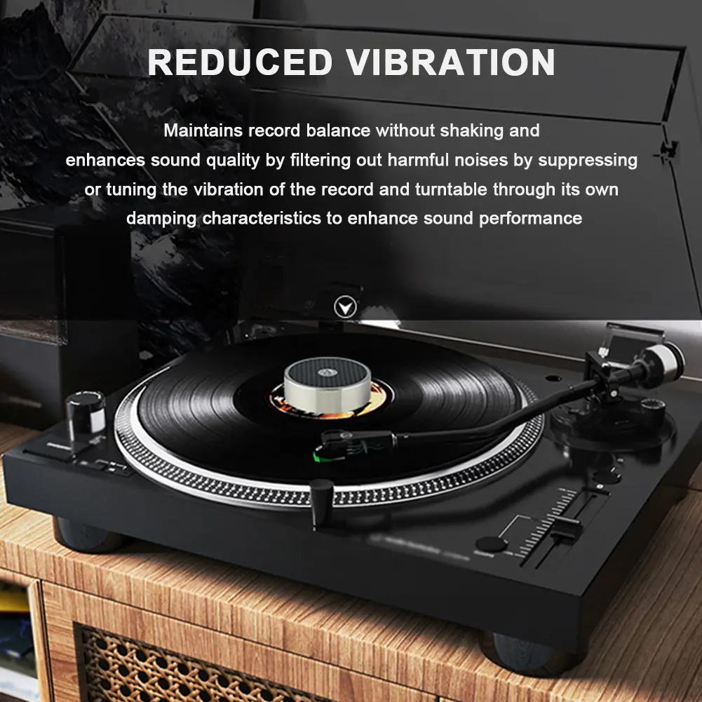 LP Vinyl Record Player Disc Turntable Stabilizer for Vibration Balanced for LP Vinyl Record Weight Player