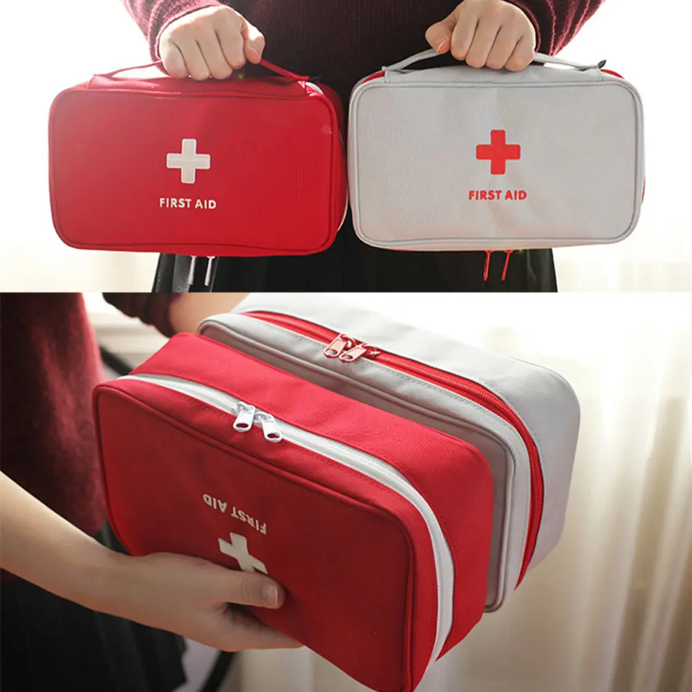 900D Oxford Medicine Classification Storage Bag Compartment Epidemic Prevention Kit Waterproof Large Capacity for Camping Travel