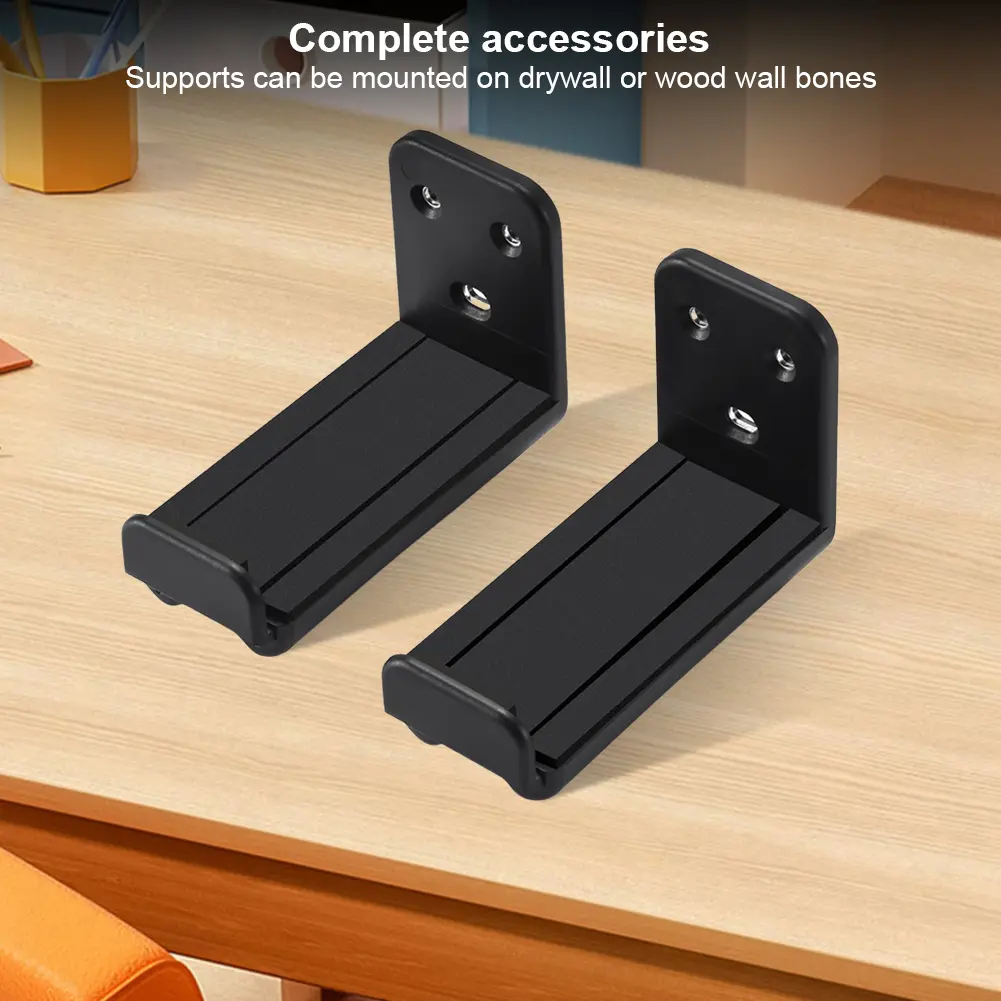 Soundbar Wall Mount Bracket Universal Sound Bar Mounting Bracket Anti-Drop Drywall Sound Bar Wall Bracket for Most Soundbars