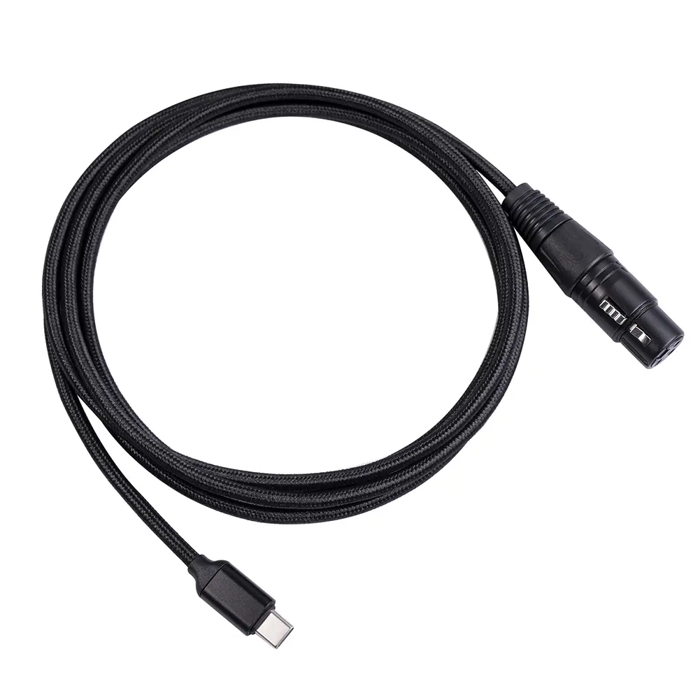 Microphone Audio Cable Type-c Male to XLR 3 Pin Female Microphone Audio Cable Plug and Play Mic Accessories