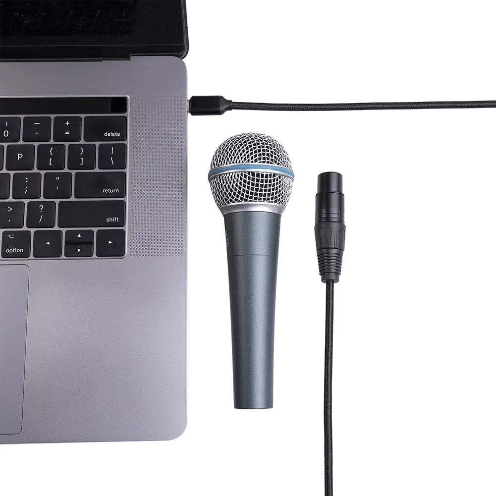 Microphone Audio Cable Type-c Male to XLR 3 Pin Female Microphone Audio Cable Plug and Play Mic Accessories