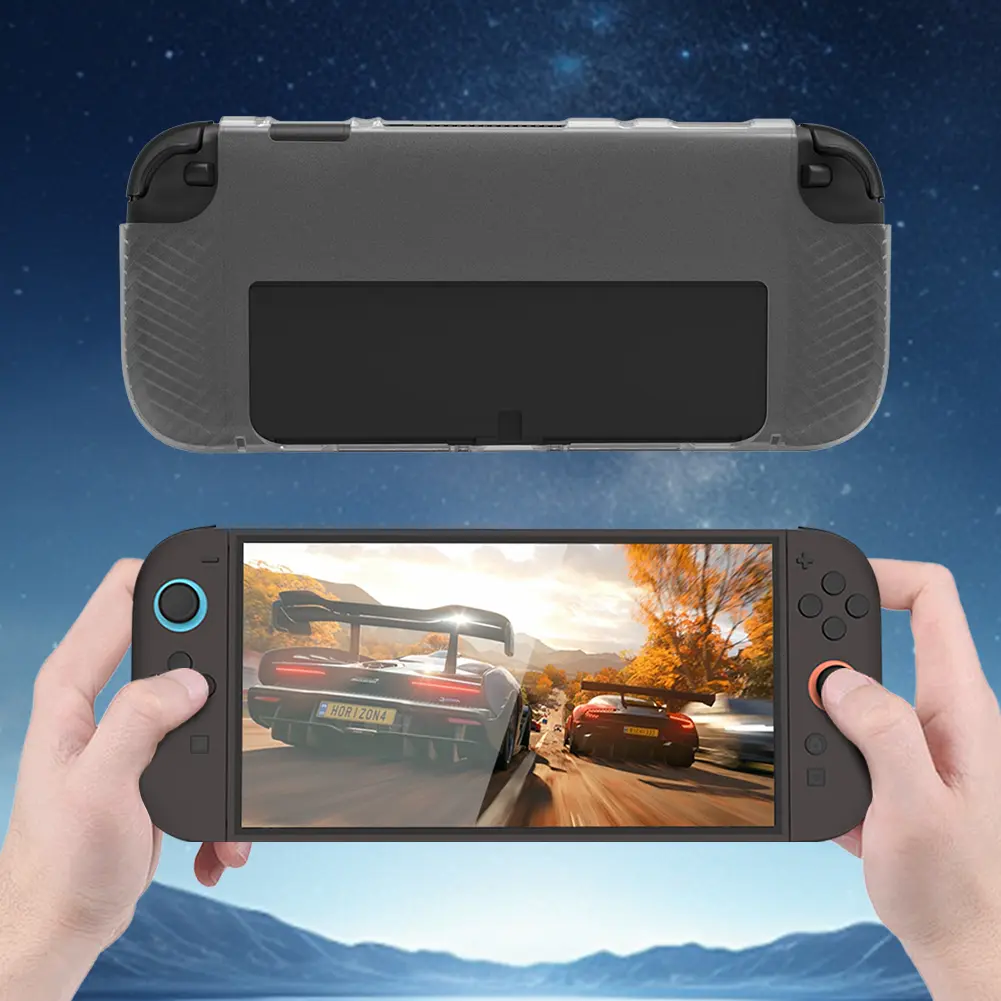 For NS2 Ergonomic Protection Cover Anti-Scratch Soft Handheld Console Shell Non-Slip Game Console Sleeve Game Accessories