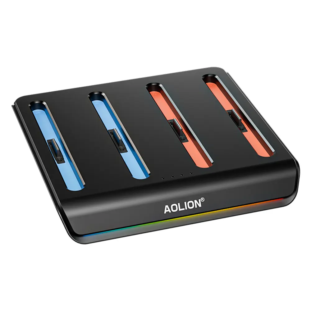 Controller Charger 4 in 1 Charging Station with RGB Lights Charger Stand Station for Nintendo Switch2 Joy-Con Accessories